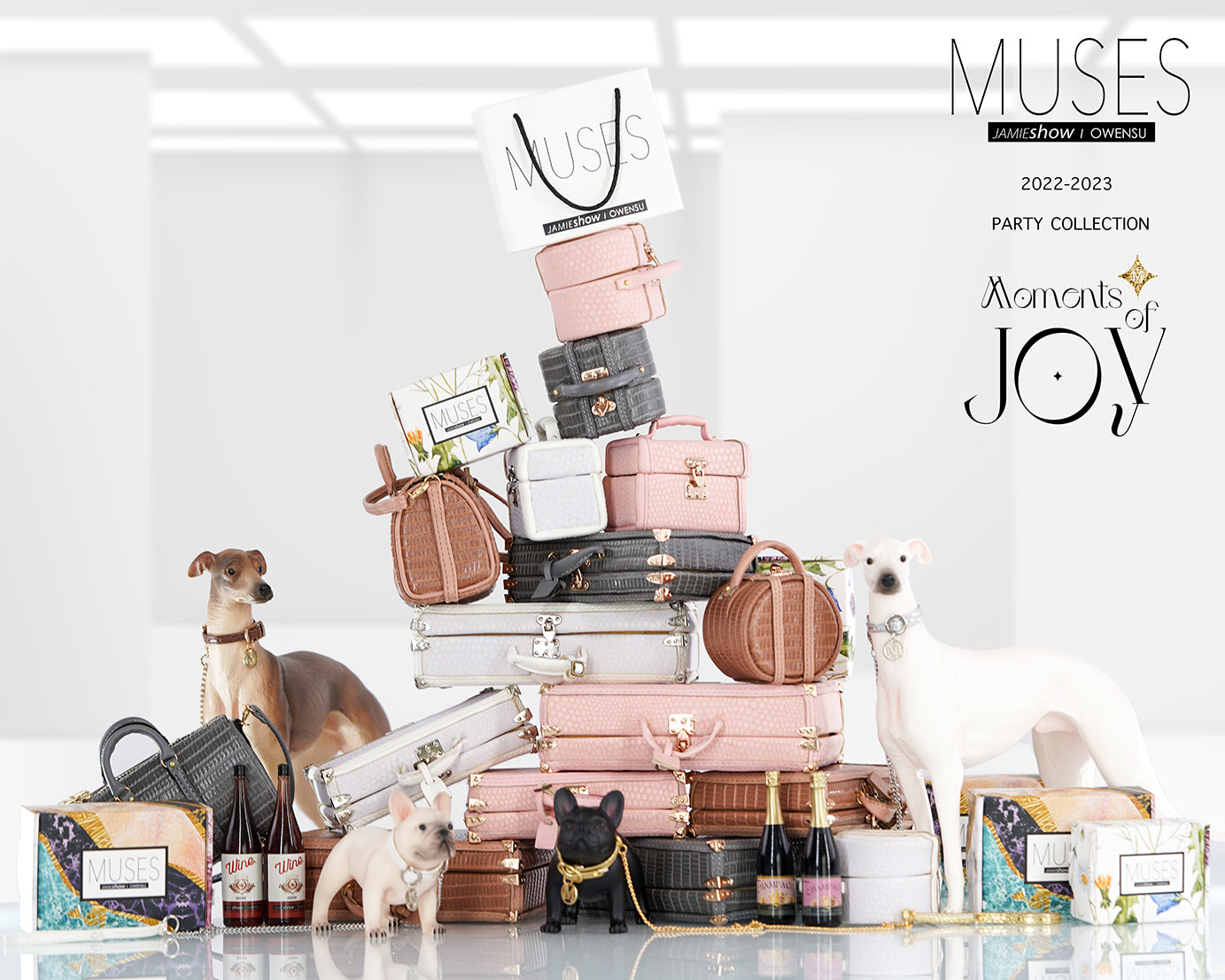 Muses Moments of Joy AURORA Luggage & Pet Set