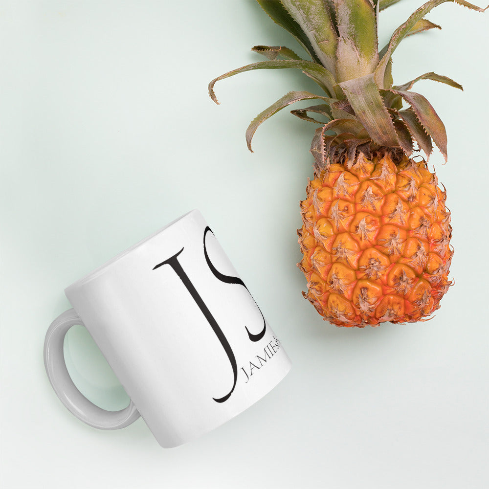JAMIEshow White glossy mug