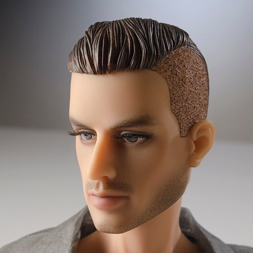 Sculpted wig cap for JAMIEshow 16" Male Dolls that use Wigcaps