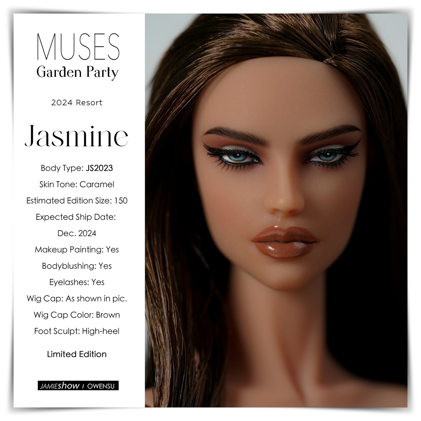 Muses "Garden Party" Jasmine Basic Nude Doll (Pre Order Winter 2024)