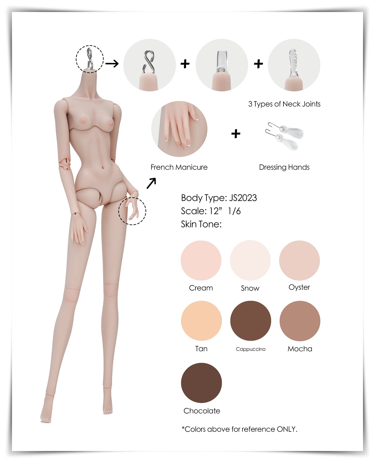 JAMIEshow Muse 12" Resin BJD Replacement Body