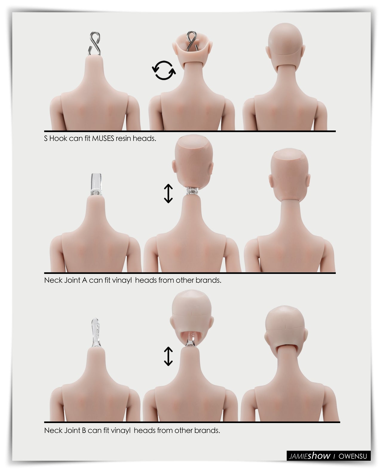 JAMIEshow Muse 12" Resin BJD Replacement Body