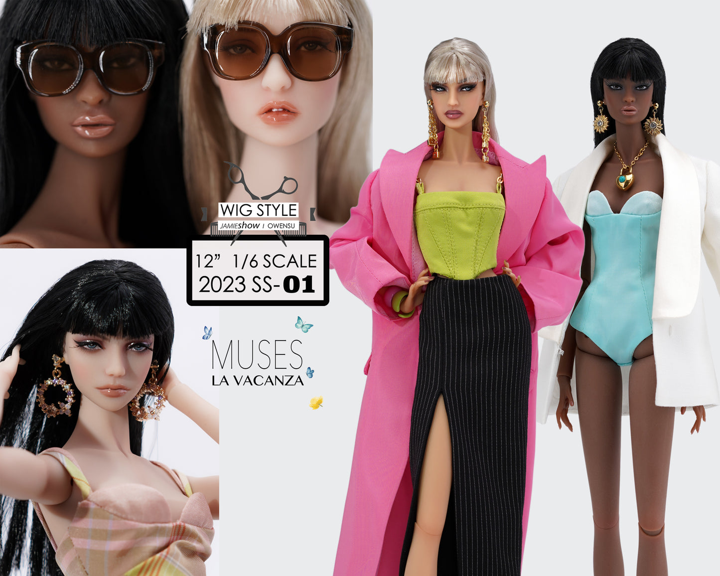 Muses La Vacanza Wig Style 1, Pre-Oder for Winter 2023 Delivery.