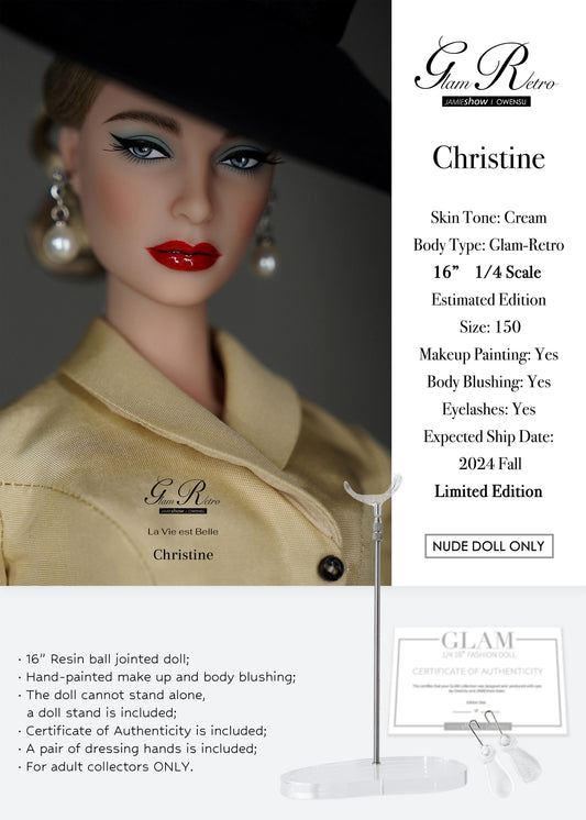 Retro-Glam "La Vie est Belle" Christine Basic Doll (Pr-Order Fall 2024)