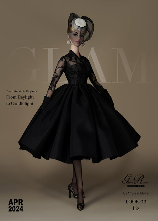 Retro-Glam "La Vie est Belle" Fashion Look #3 (Pr-Order Fall 2024)