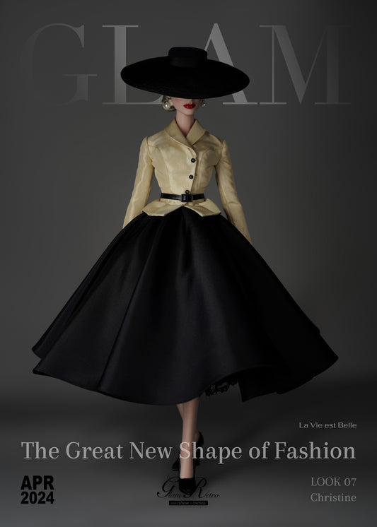 Retro-Glam "La Vie est Belle" Fashion Look #7 (Pr-Order Fall 2024)