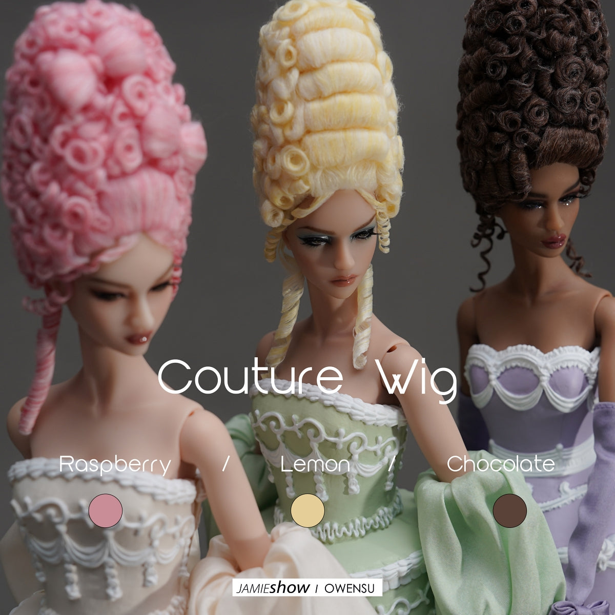 Versailles II "Let Them Eat Cake" Couture Wig Rasberry