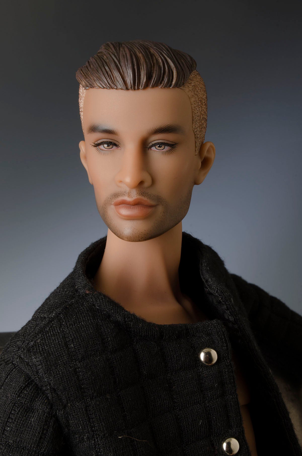 Sculpted wig cap for JAMIEshow 16" Male Dolls that use Wigcaps