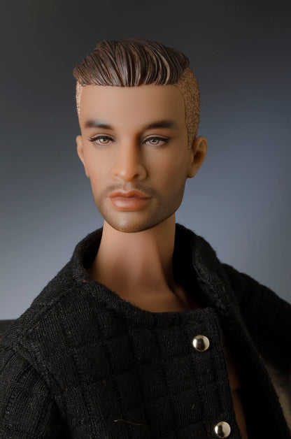 Sculpted wig cap for JAMIEshow 16" Male Dolls that use Wigcaps