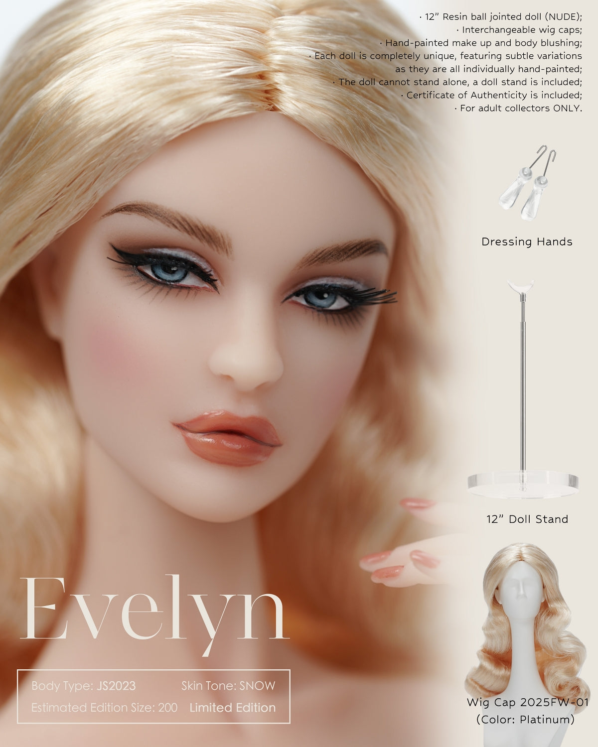 Wild at Heart Evelyn (Nude) Basic Doll Pre-Order Spring 2026