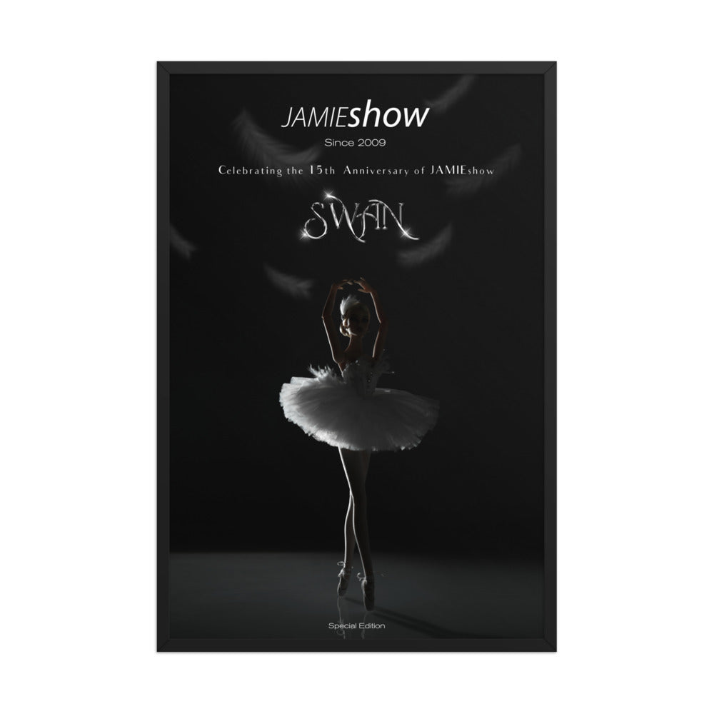 JAMIEshow 15th Anniversary Swans Framed Poster