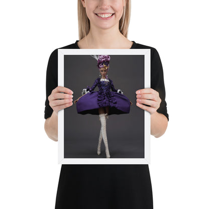 Framed photo paper poster