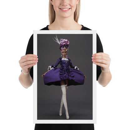 Framed photo paper poster