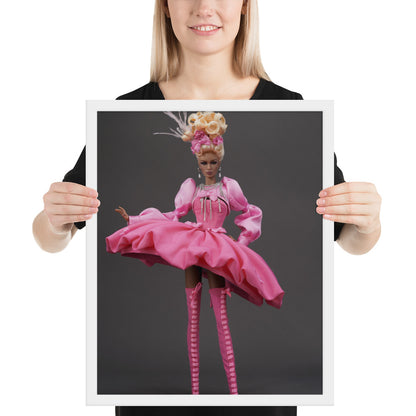 Framed photo paper poster