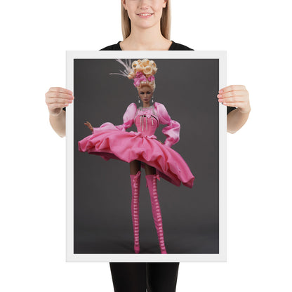 Framed photo paper poster