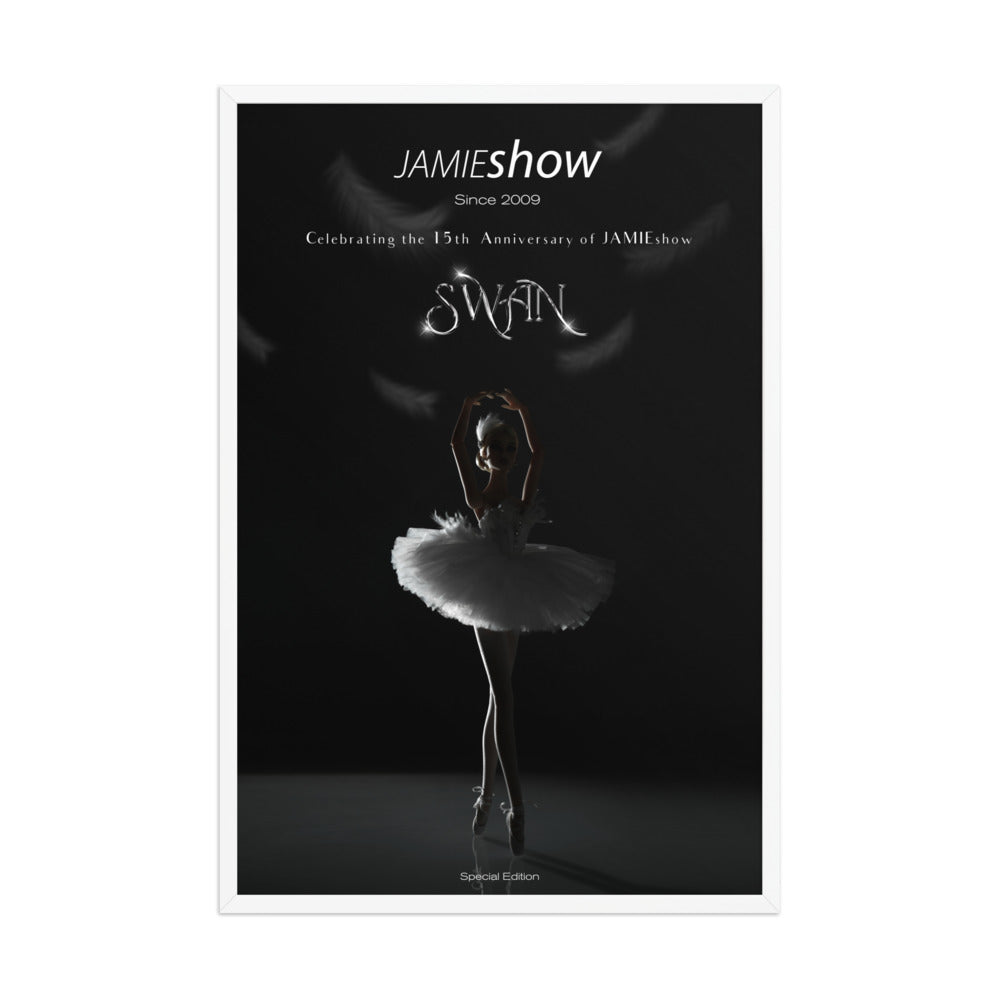 JAMIEshow 15th Anniversary Swans Framed Poster