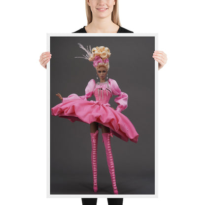 Framed photo paper poster