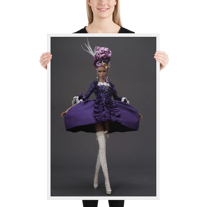 Framed photo paper poster