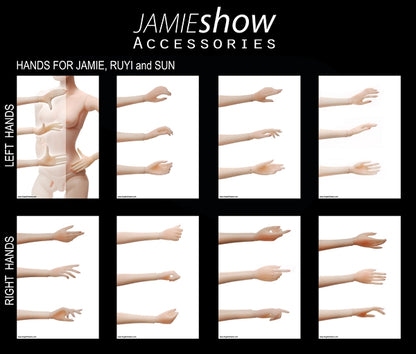 All Hand styles available for Jamie