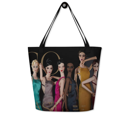 GO EAST Print Large Tote Bag