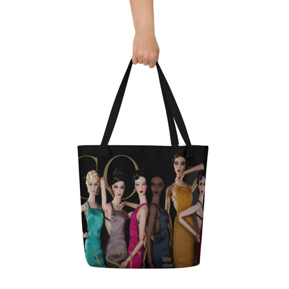 GO EAST Print Large Tote Bag
