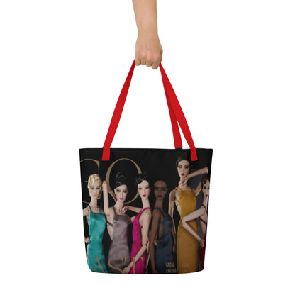 GO EAST Print Large Tote Bag