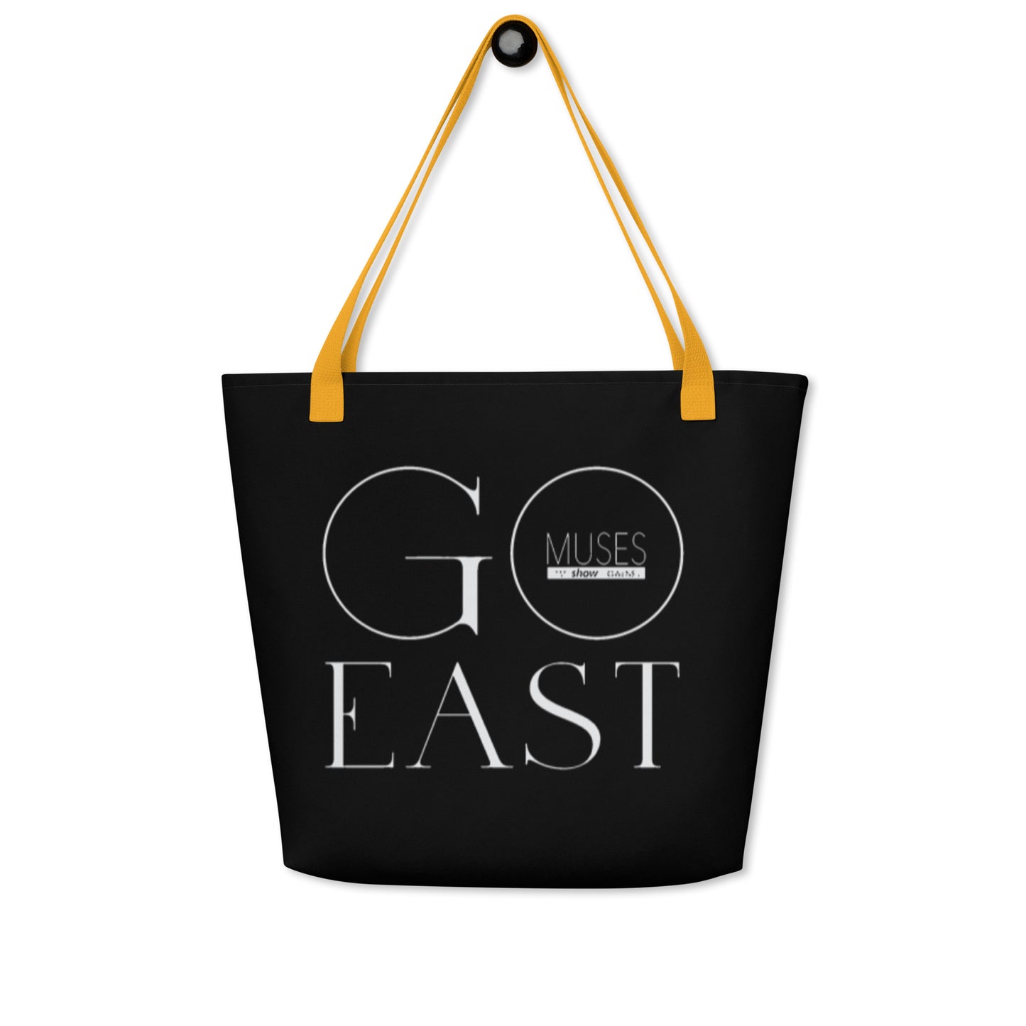 GO EAST Print Large Tote Bag