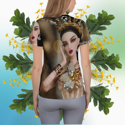 JAMIEshow Enchantment All-Over Print Women's Athletic T-shirt