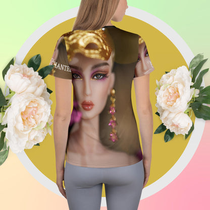 JAMIEshow Enchantment All-Over Print Women's Athletic T-shirt