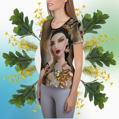 JAMIEshow Enchantment All-Over Print Women's Athletic T-shirt