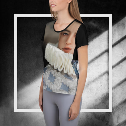 JAMIEshow Enchantment All-Over Print Women's Athletic T-shirt