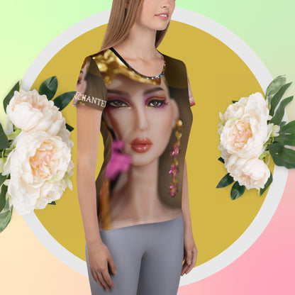 JAMIEshow Enchantment All-Over Print Women's Athletic T-shirt