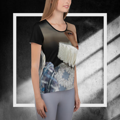 JAMIEshow Enchantment All-Over Print Women's Athletic T-shirt