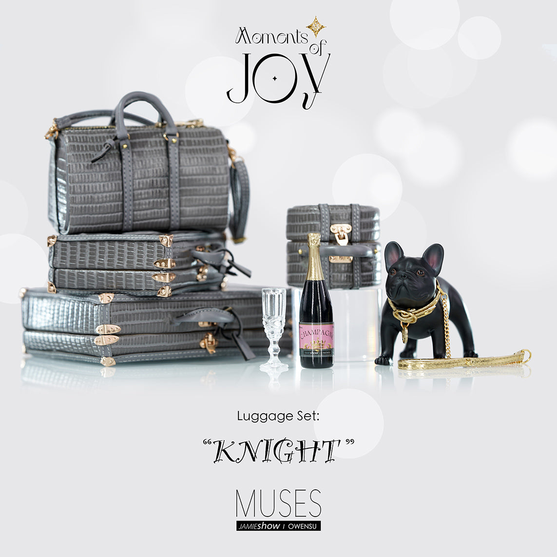 Muses Moments of Joy KNIGHT Luggage & Pet Set