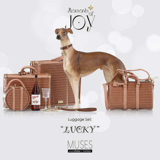 Muses Moments of Joy LUCKY Luggage & Pet Set