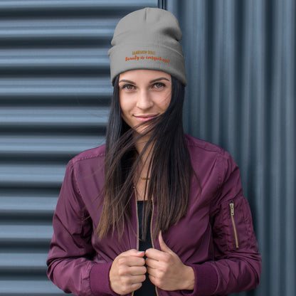 JAMIEshow Embroidered Beanie
