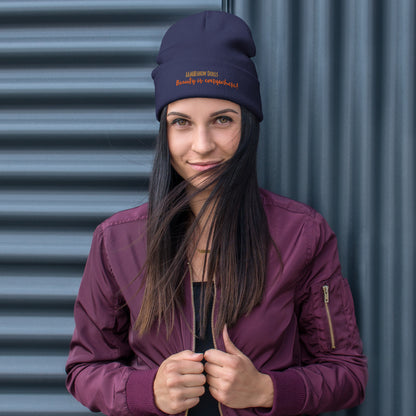 JAMIEshow Embroidered Beanie