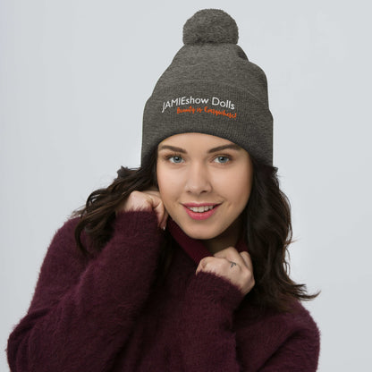 JAMIEshow Pom-Pom Beanie