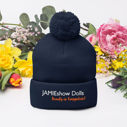 JAMIEshow Pom-Pom Beanie