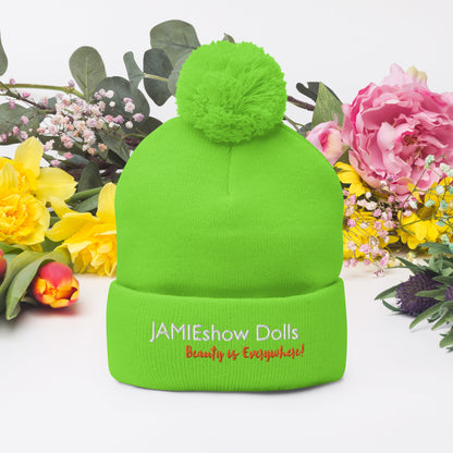 JAMIEshow Pom-Pom Beanie