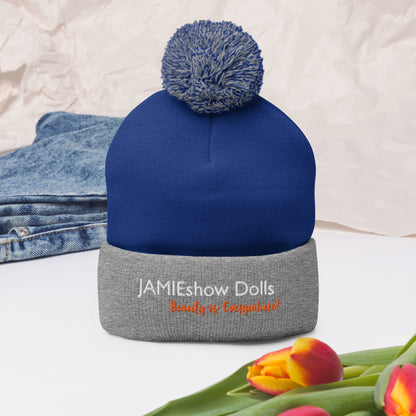 JAMIEshow Pom-Pom Beanie