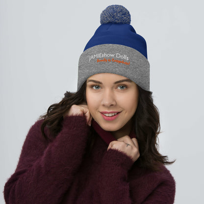 JAMIEshow Pom-Pom Beanie