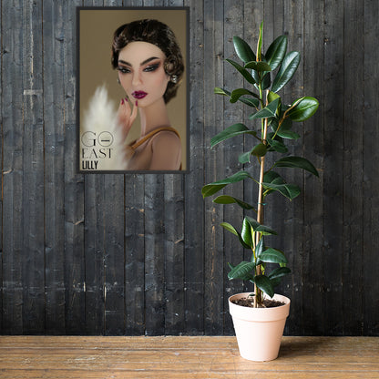 JAMIEshow Lilly Framed photo paper poster