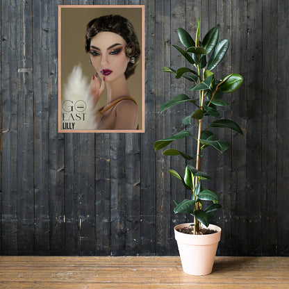 JAMIEshow Lilly Framed photo paper poster
