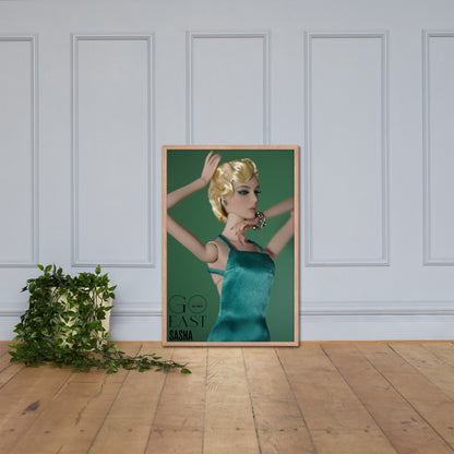 JAMIEshow Sasha Framed photo paper poster