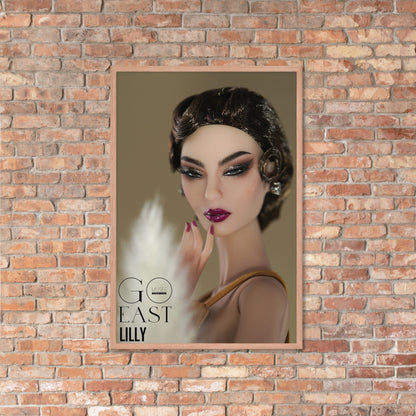 JAMIEshow Lilly Framed photo paper poster