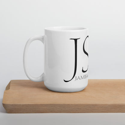 JAMIEshow White glossy mug