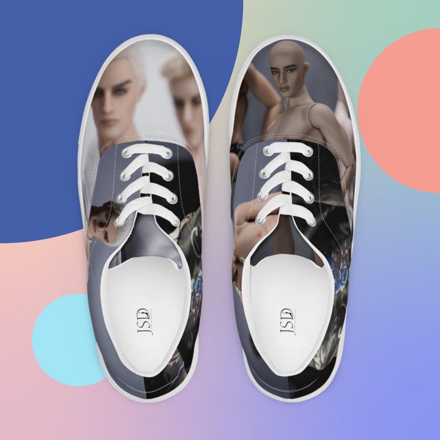 JAMIEshow Women’s lace-up canvas shoes
