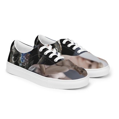 JAMIEshow Women’s lace-up canvas shoes